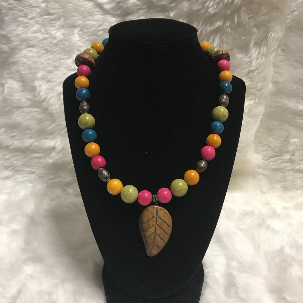 The Colors of Fall, OOAK Artisan gemstone necklace